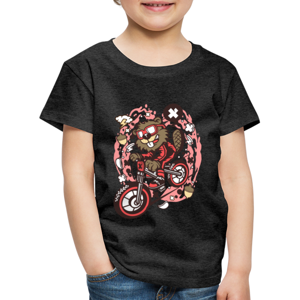 Maglietta Premium per bambini | Spreadshirt | Beaver Downhill - antracite