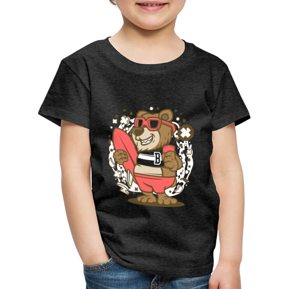 Maglietta Premium per bambini | Spreadshirt | Bear Surfing - antracite