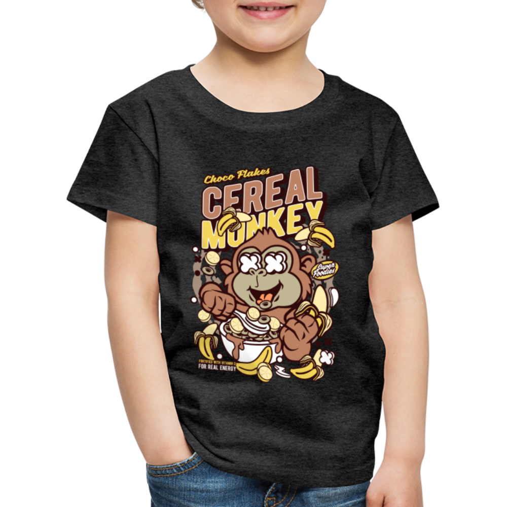 Maglietta Premium per bambini | Spreadshirt | Cereal Monkey - antracite