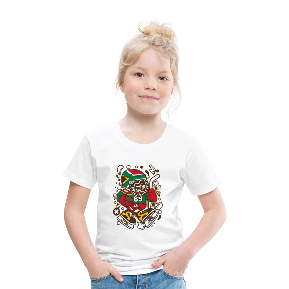 Maglietta Premium per bambini | Spreadshirt | Hockey Kid - bianco