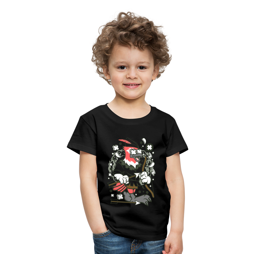 Maglietta Premium per bambini | Spreadshirt | Bird Robin - nero