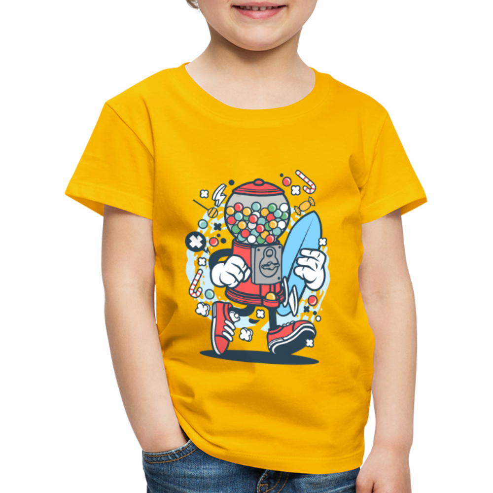 Maglietta Premium per bambini | Spreadshirt | Candy Machine Surfer - giallo sole