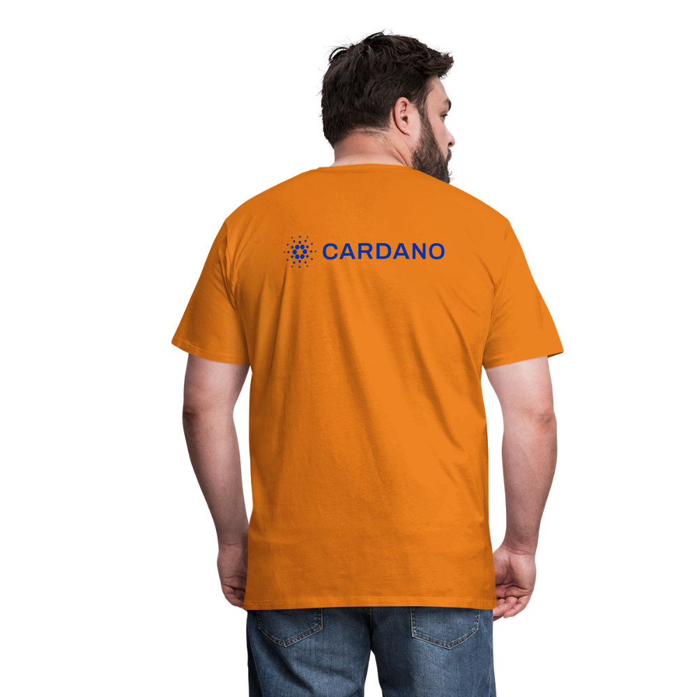 Maglietta Premium da uomo | Spreadshirt | Cardano™ #2 - arancione