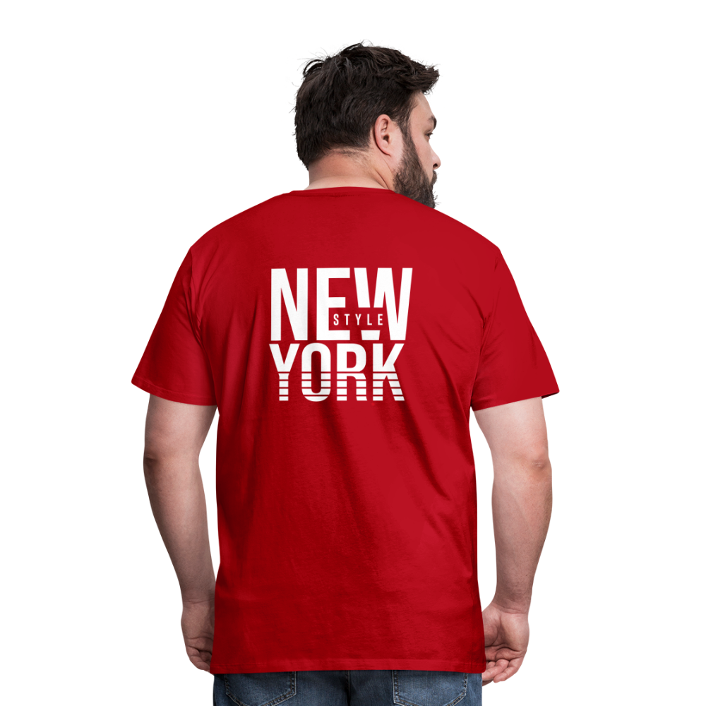 Maglietta Premium da uomo | Spreadshirt | New York Style - rosso