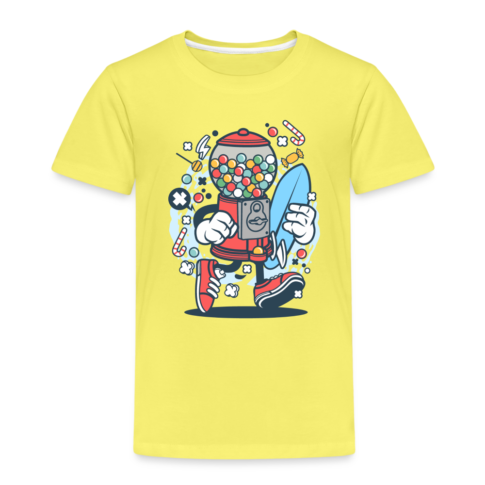 Maglietta Premium per bambini | Spreadshirt | Candy Machine Surfer - giallo