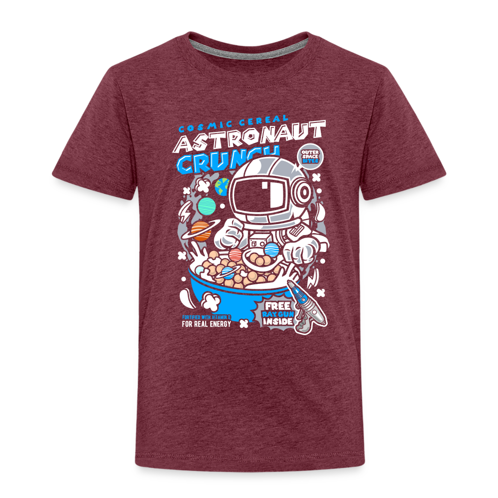 Maglietta Premium per bambini | Astronaut Crunch - rosso bordeaux melange