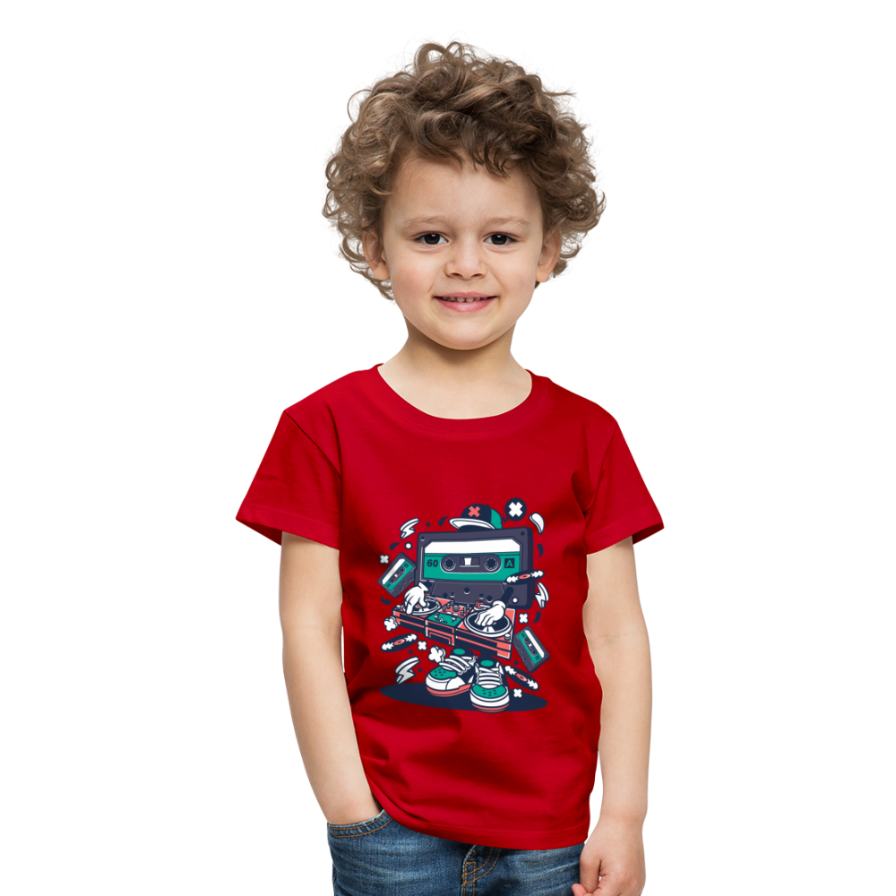 Maglietta Premium per bambini | Spreadshirt | Cassette Disk Jockey - rosso