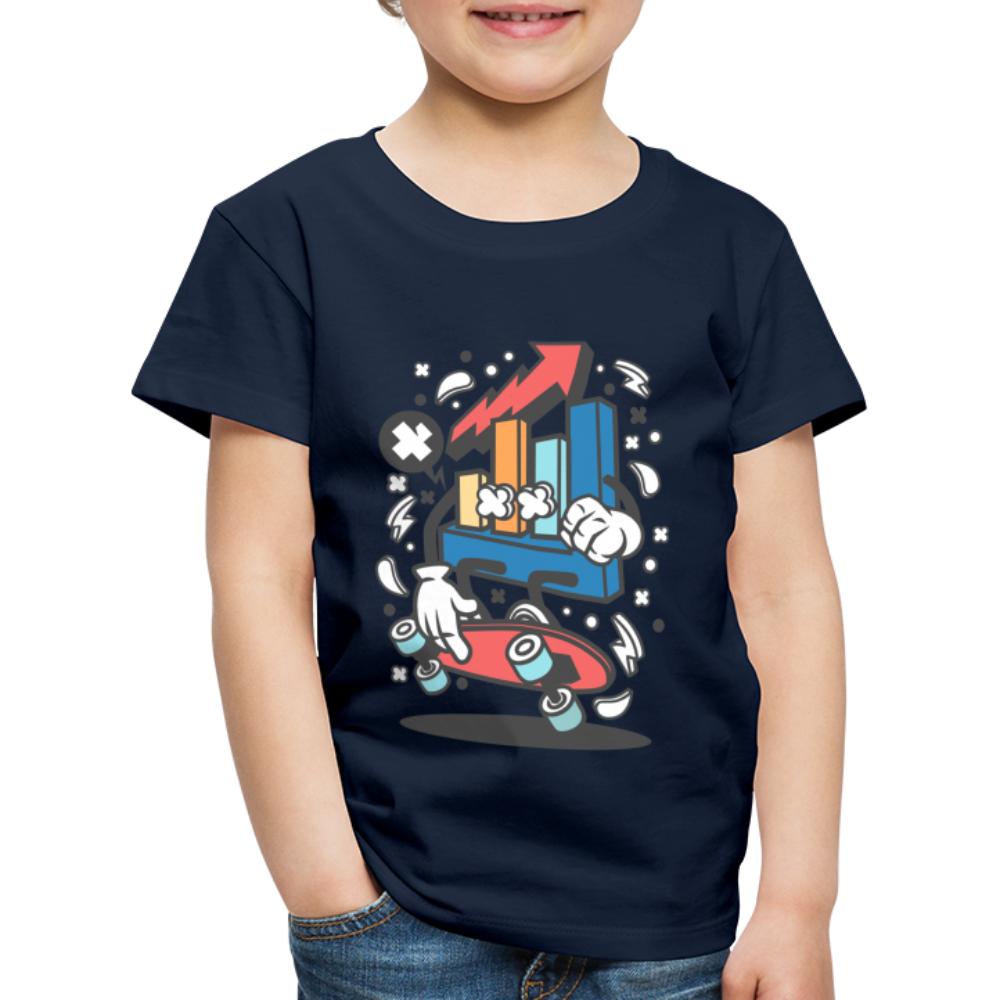 Maglietta Premium per bambini | Spreadshirt | Chart Skater - navy