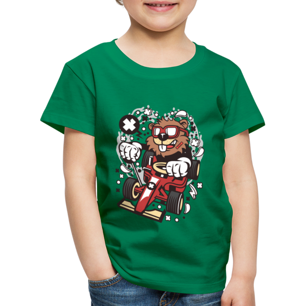 Maglietta Premium per bambini | Spreadshirt | Beaver Racer - verde kelly