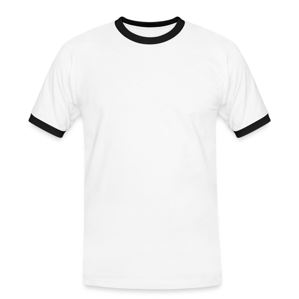 Maglietta Contrast da uomo | Spreadshirt - bianco/nero