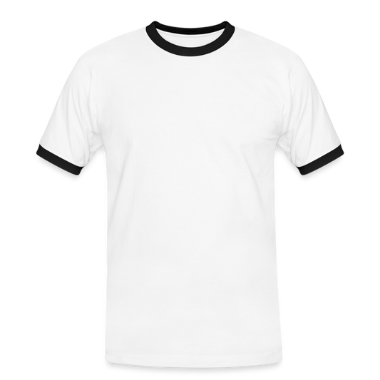 Maglietta Contrast da uomo | Spreadshirt - bianco/nero