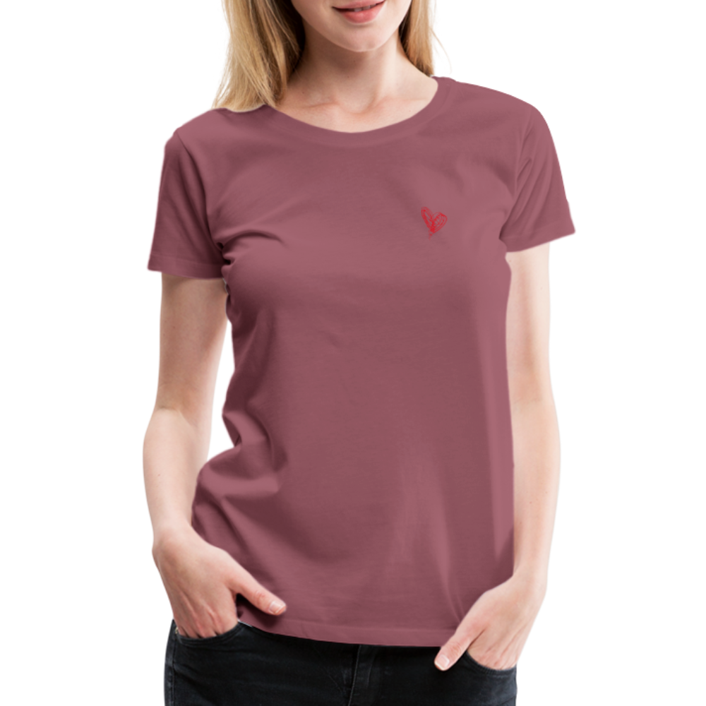 Maglietta Premium da donna | Spreadshirt | Collect Hearts - malva