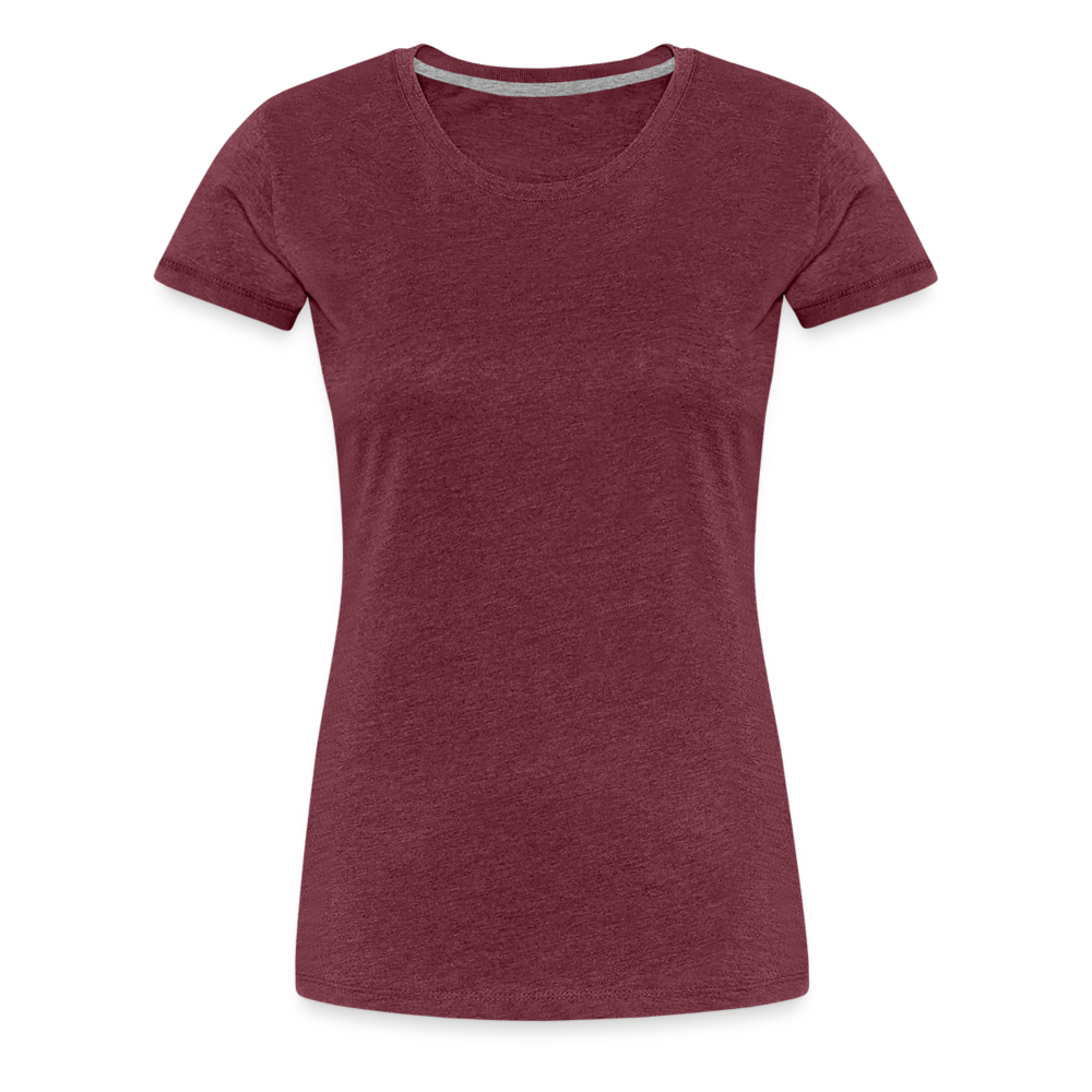 Maglietta Premium da donna | Spreadshirt - rosso bordeaux melange