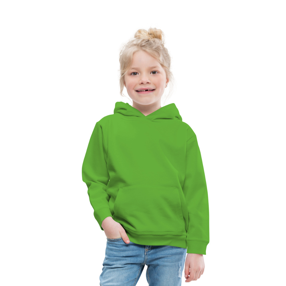 Felpa con cappuccio Premium per bambini | Personalizzabile - verde chiaro