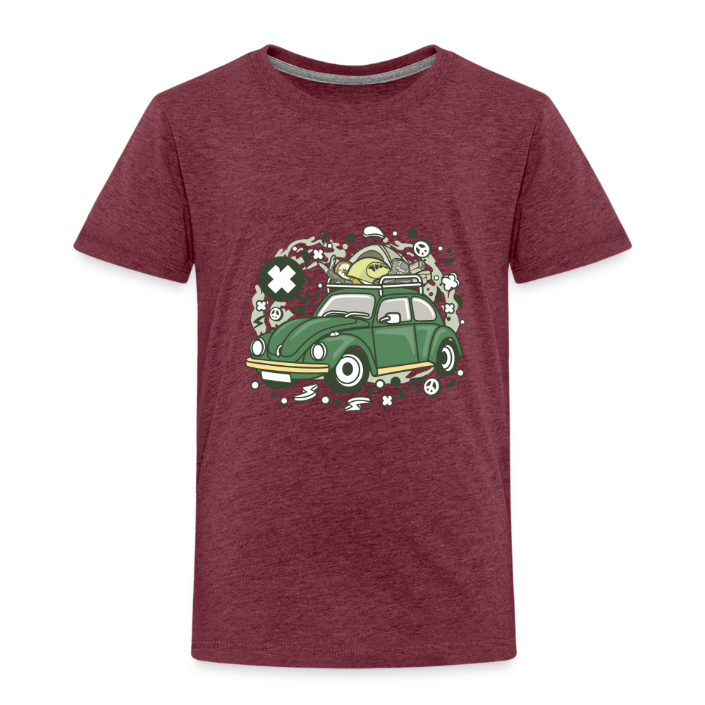 Maglietta Premium per bambini | Spreadshirt | Camp Tour - rosso bordeaux melange