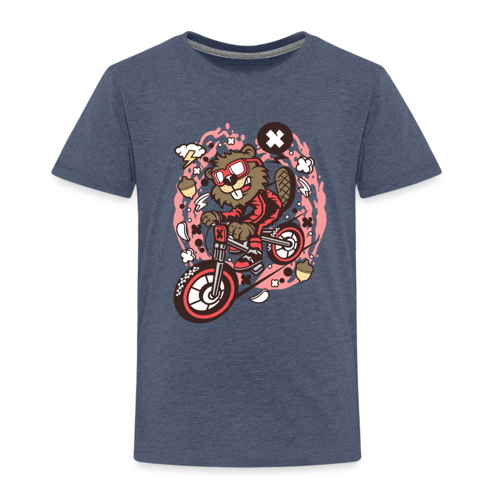 Maglietta Premium per bambini | Spreadshirt | Beaver Downhill - bluastro