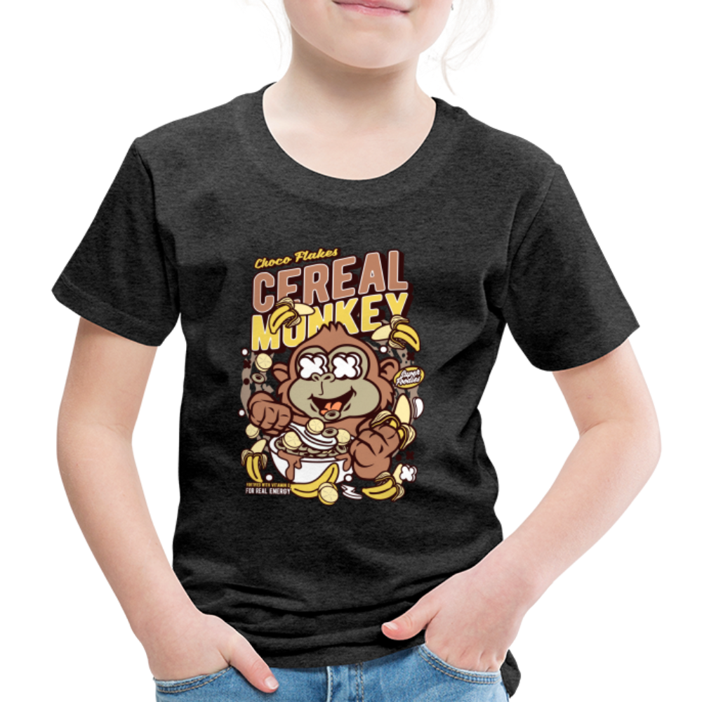 Maglietta Premium per bambini | Spreadshirt | Cereal Monkey - antracite