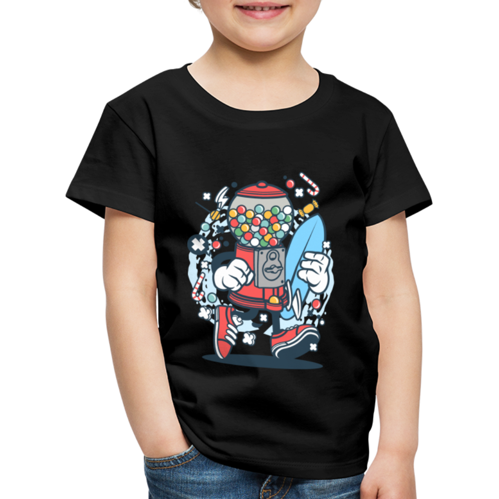 Maglietta Premium per bambini | Spreadshirt | Candy Machine Surfer - nero