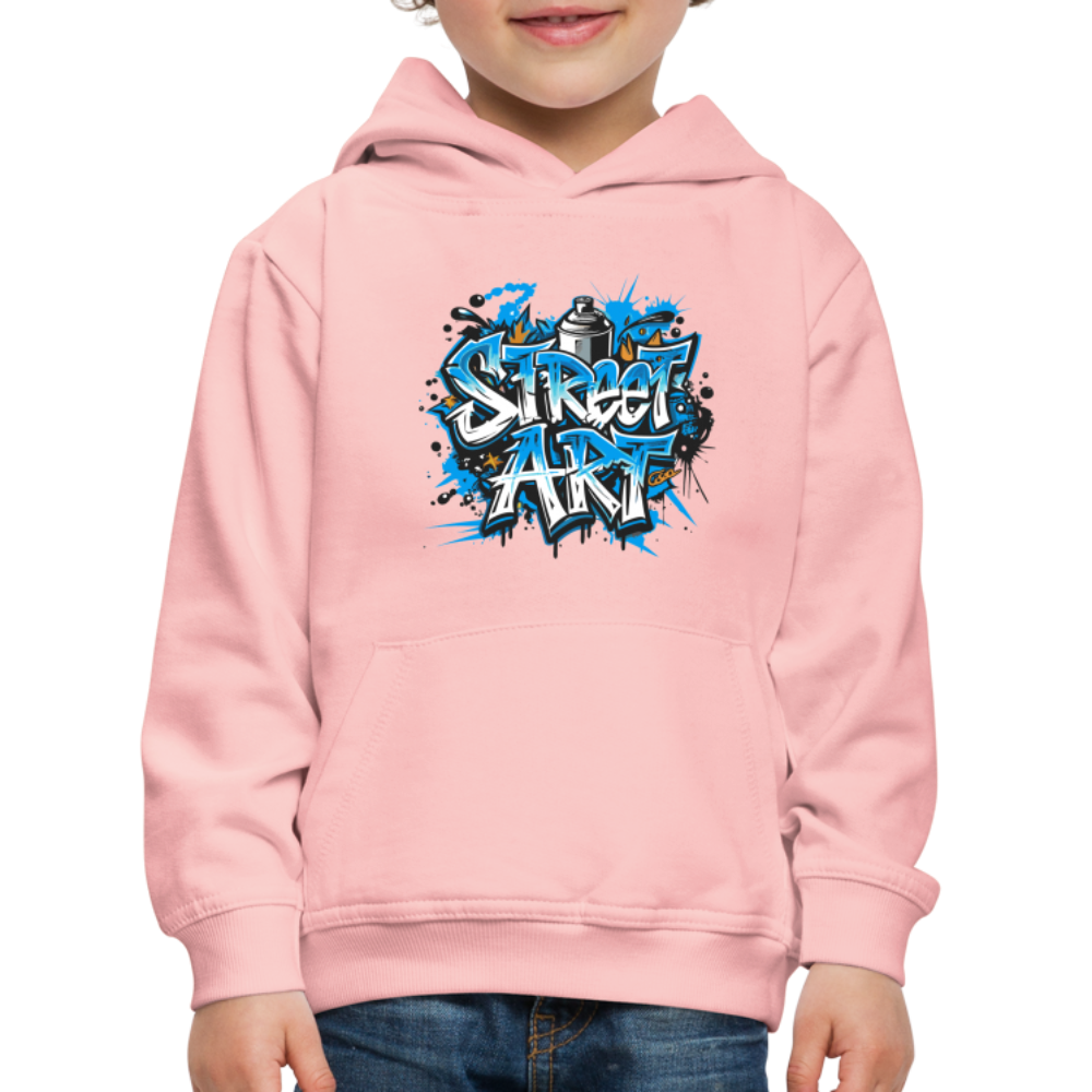 Felpa con cappuccio Premium per bambini | Spreadshirt | Street Art - rosa cristal