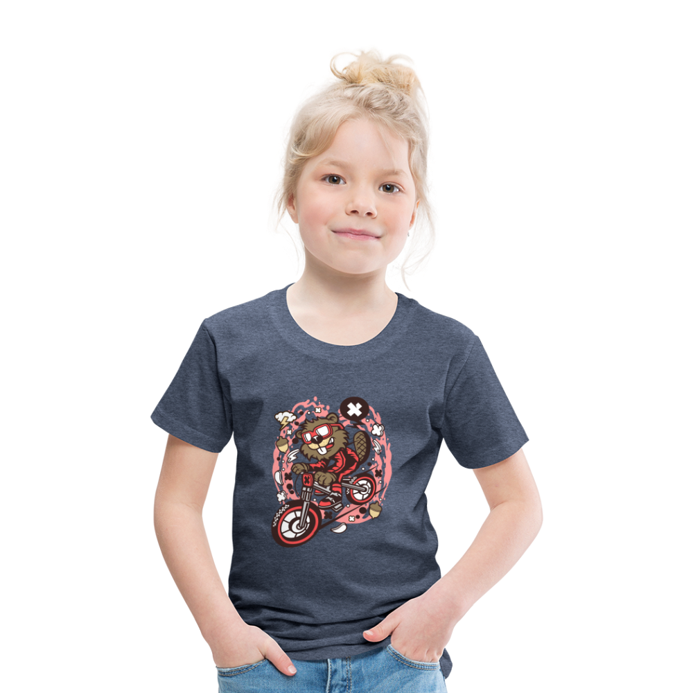 Maglietta Premium per bambini | Spreadshirt | Beaver Downhill - bluastro