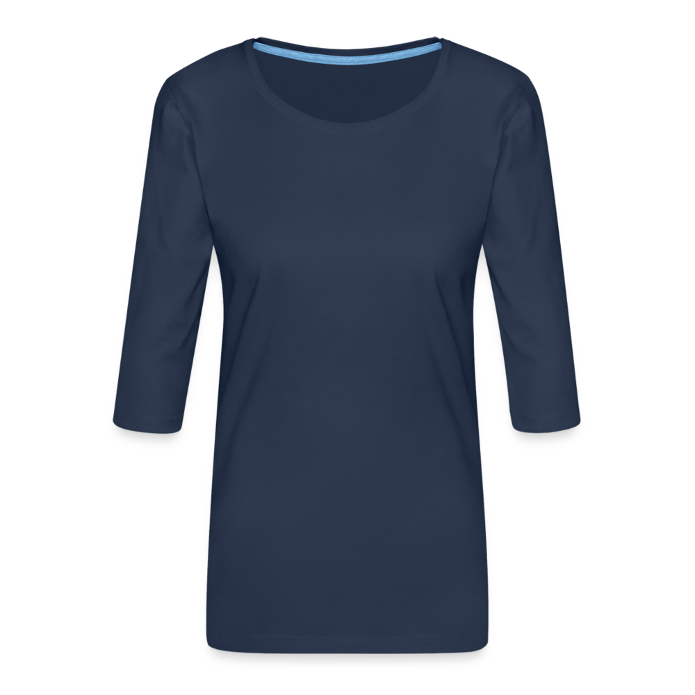 Maglietta da donna premium con manica a 3/4 - navy