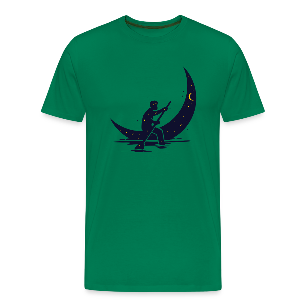 Maglietta Premium da uomo | Spreadshirt | Moon Boat - verde kelly