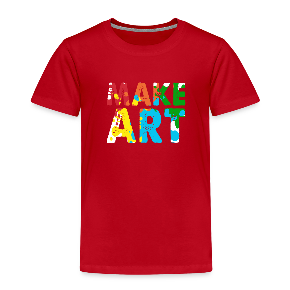 Maglietta Premium per bambini | Spreadshirt | Make Art - rosso