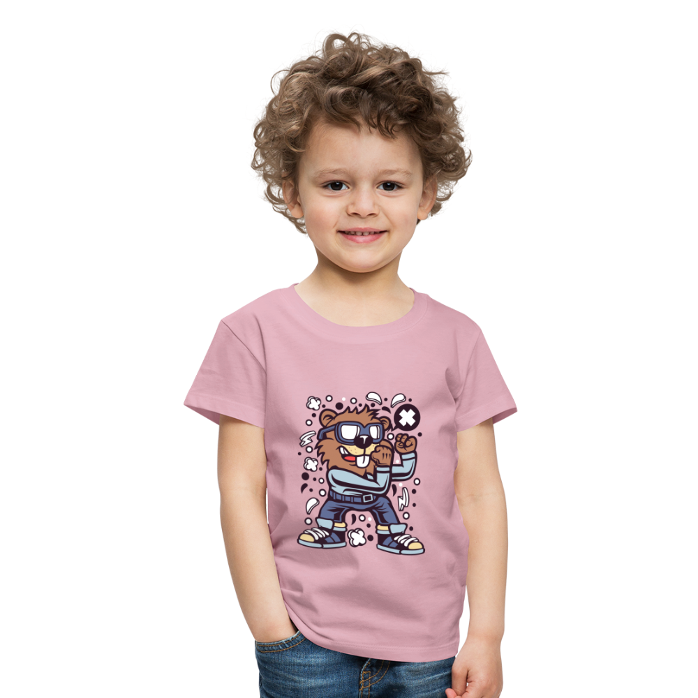 Maglietta Premium per bambini | Spreadshirt | Beaver Fighter - rosa chiaro