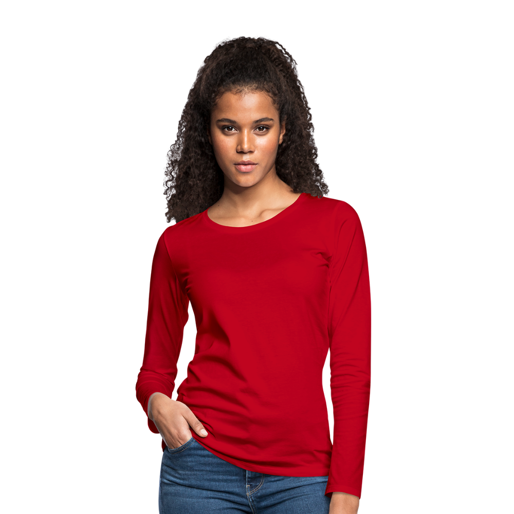 Maglietta Premium a manica lunga da donna | Spreadshirt - rosso