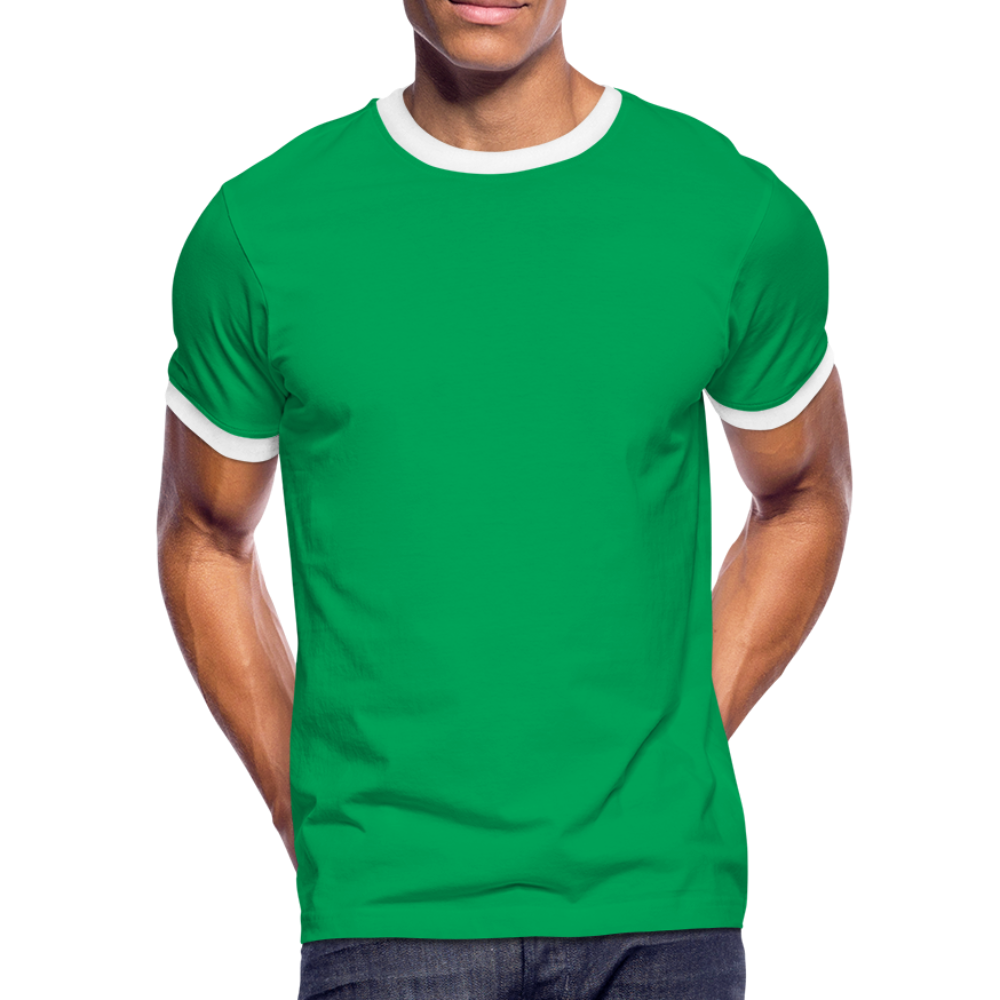 Maglietta Contrast da uomo | Spreadshirt - verde kelly/bianco