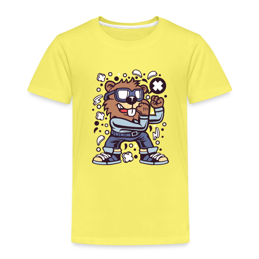 Maglietta Premium per bambini | Spreadshirt | Beaver Fighter - giallo