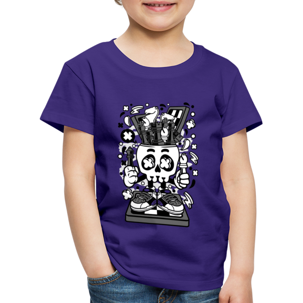 Maglietta Premium per bambini | Spreadshirt | Chess Skull - viola