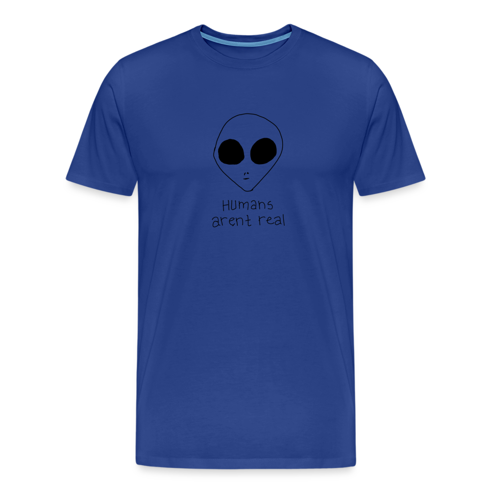 Maglietta Premium da uomo | Spreadshirt | Humans Aren't Real - blue royal