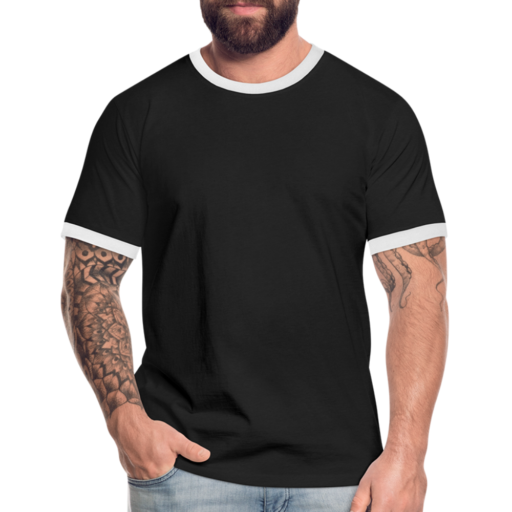 Maglietta Contrast da uomo | Spreadshirt - nero/bianco