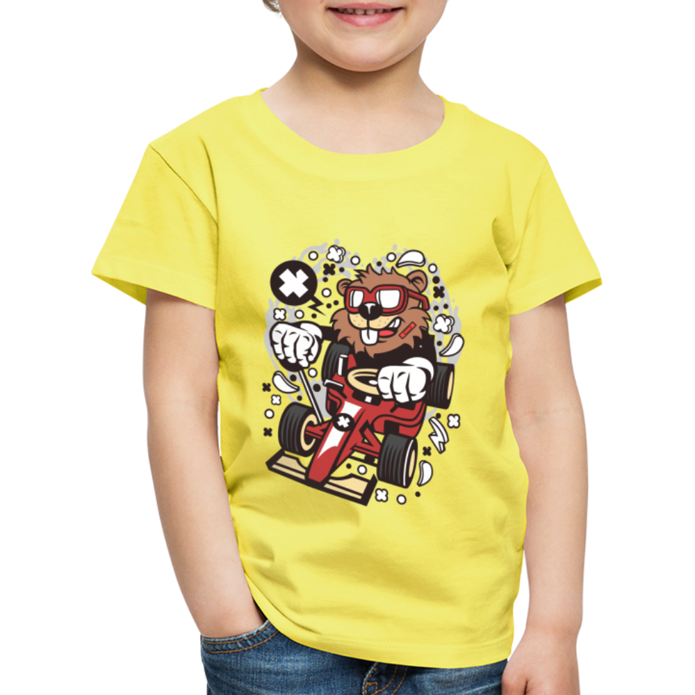 Maglietta Premium per bambini | Spreadshirt | Beaver Racer - giallo