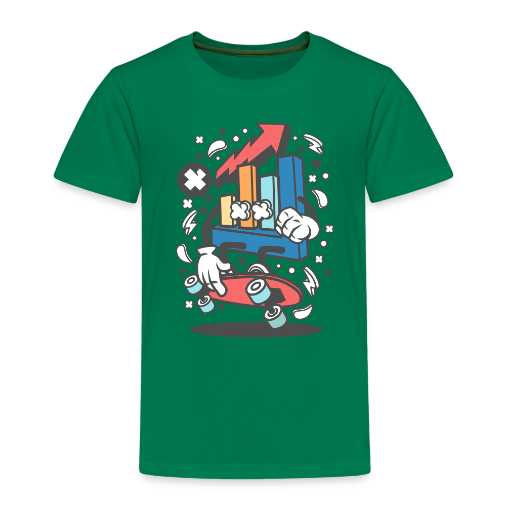Maglietta Premium per bambini | Spreadshirt | Chart Skater - verde kelly