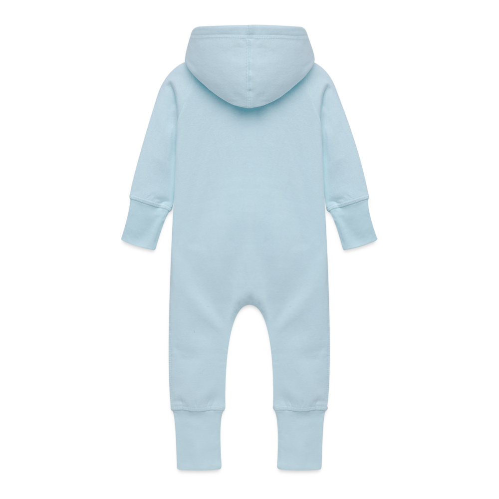 Tutina con cappuccio per neonato | BabyBugz - celeste