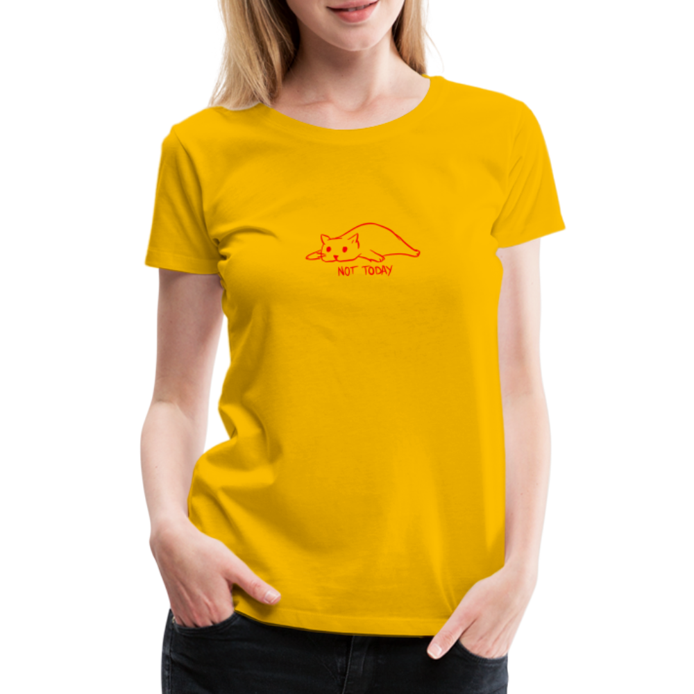 Maglietta Premium da donna | Spreadshirt | Not Today - giallo sole