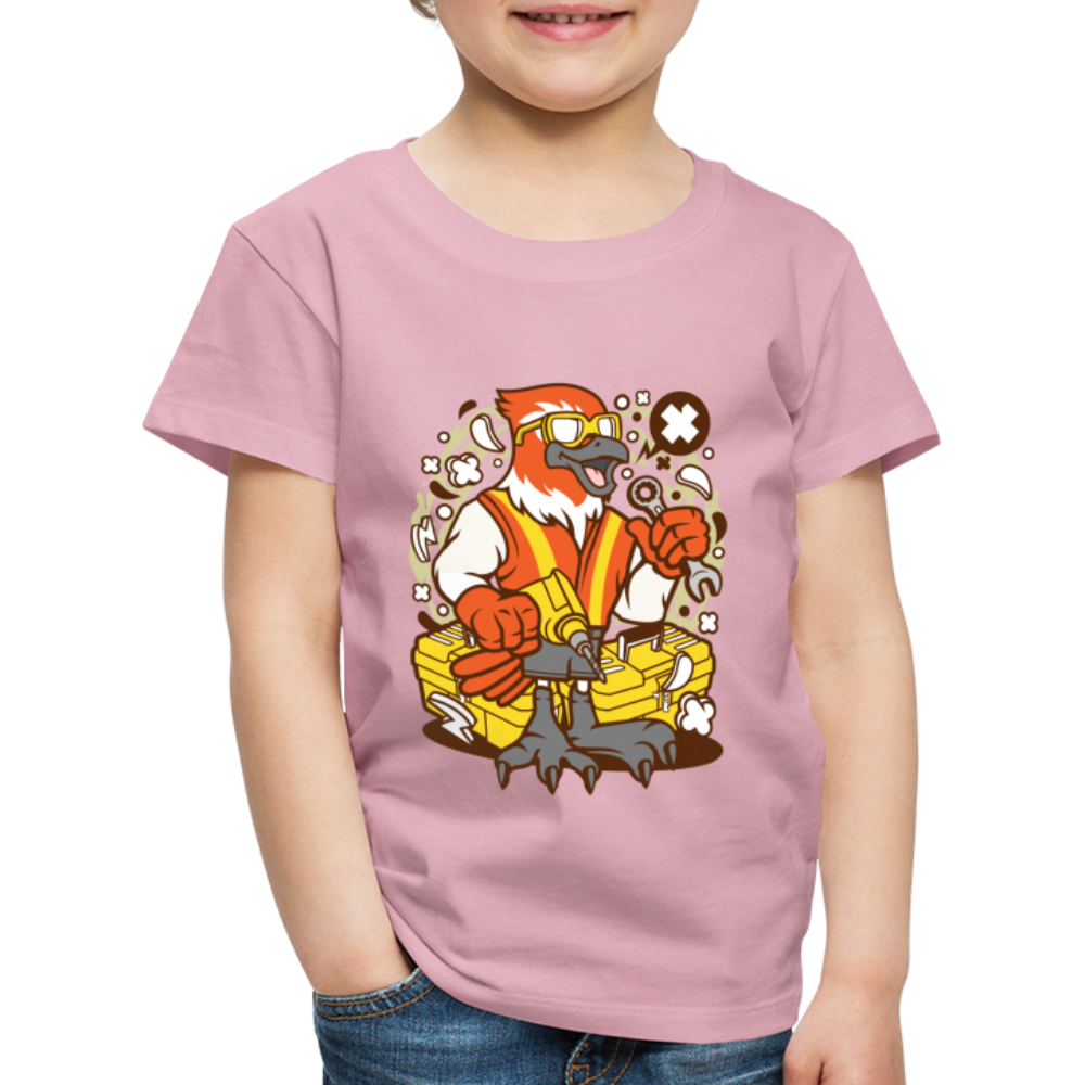 Maglietta Premium per bambini | Spreadshirt | Bird Mechanic - rosa chiaro