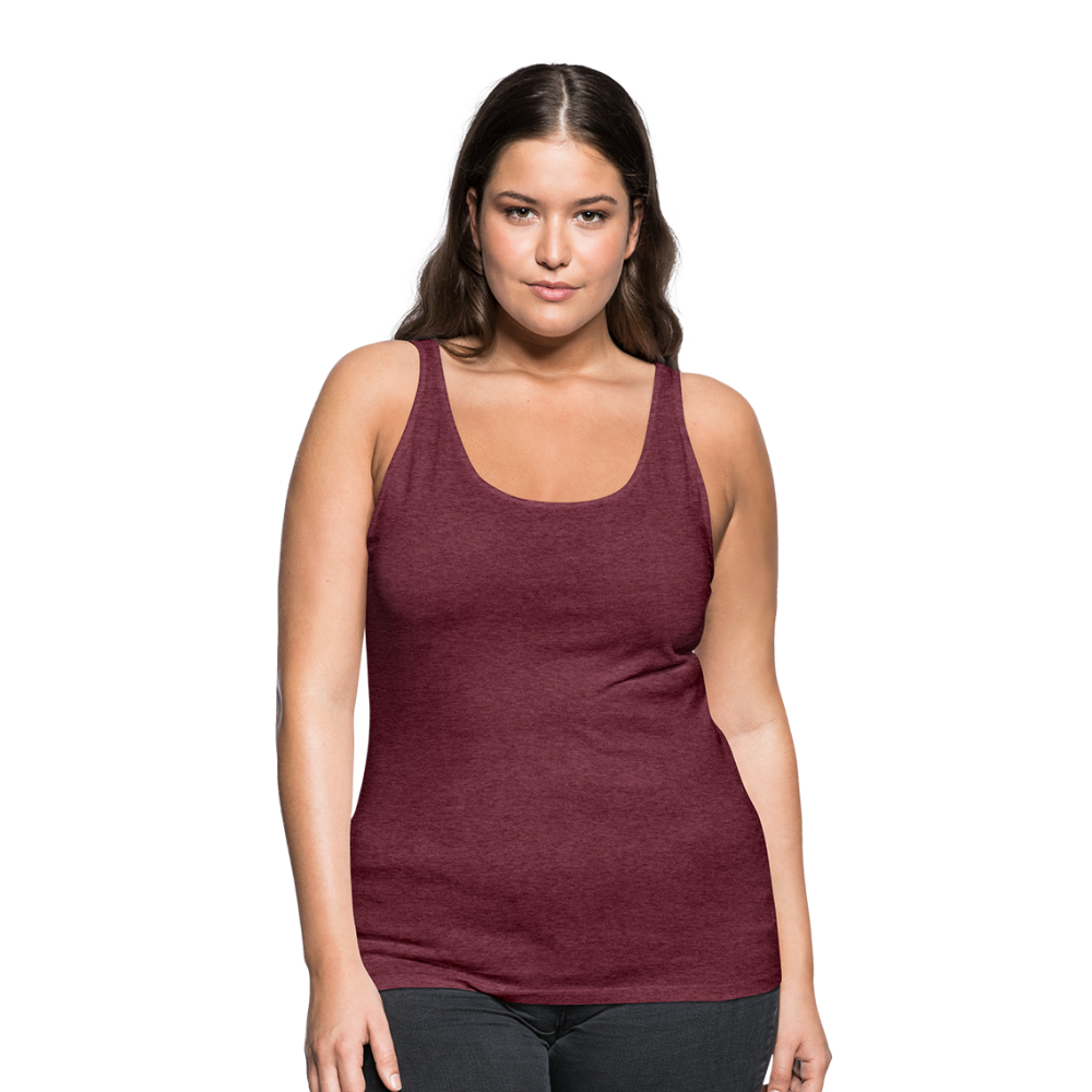 Canotta premium da donna | Spreadshirt - rosso bordeaux melange