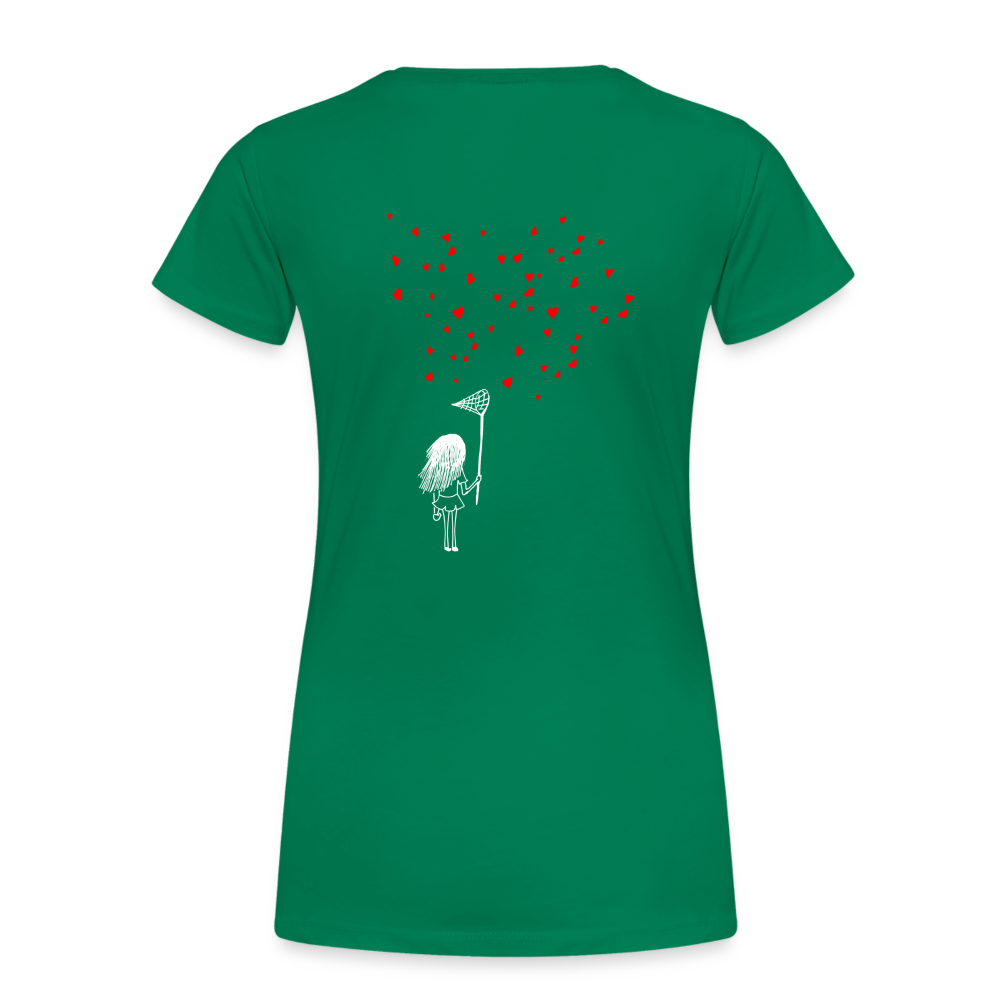 Maglietta Premium da donna | Spreadshirt | Collect Hearts - verde kelly