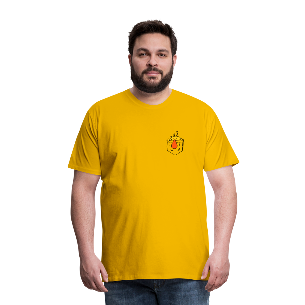 Maglietta Premium da uomo | Spreadshirt | Pocket Bug - giallo sole