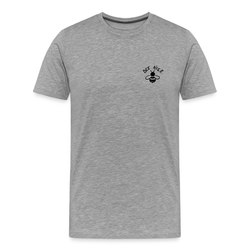 Maglietta Premium da uomo | Spreadshirt | Bee Nice - grigio melange