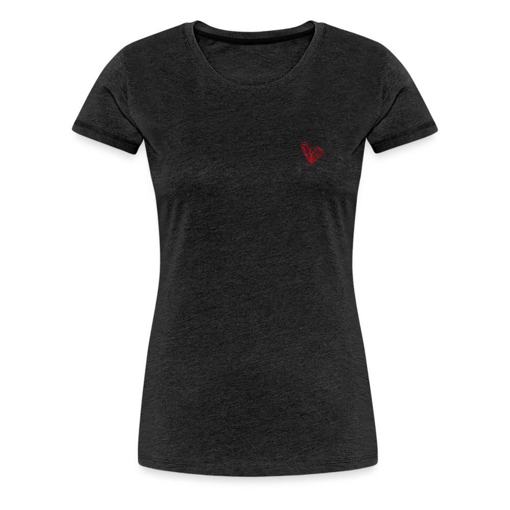 Maglietta Premium da donna | Spreadshirt | Collect Hearts - antracite