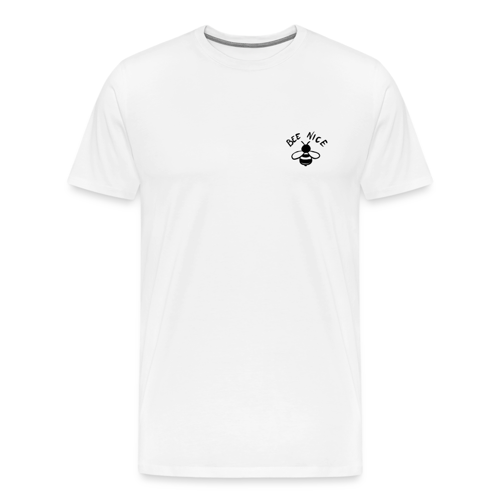 Maglietta Premium da uomo | Spreadshirt | Bee Nice - bianco