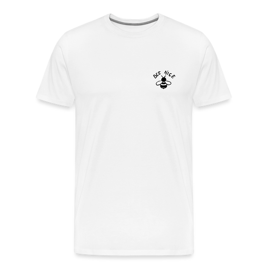 Maglietta Premium da uomo | Spreadshirt | Bee Nice - bianco