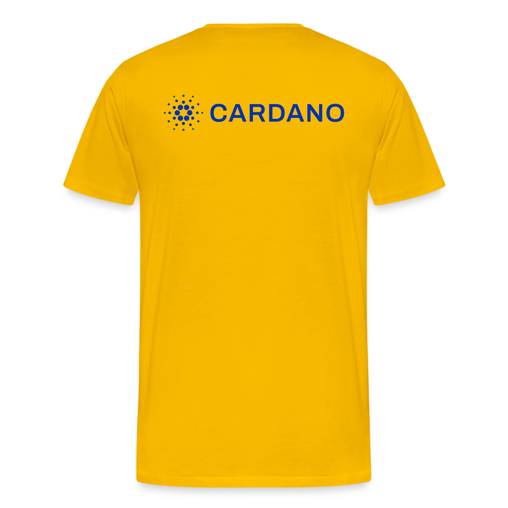 Maglietta Premium da uomo | Spreadshirt | Cardano™ #2 - giallo sole