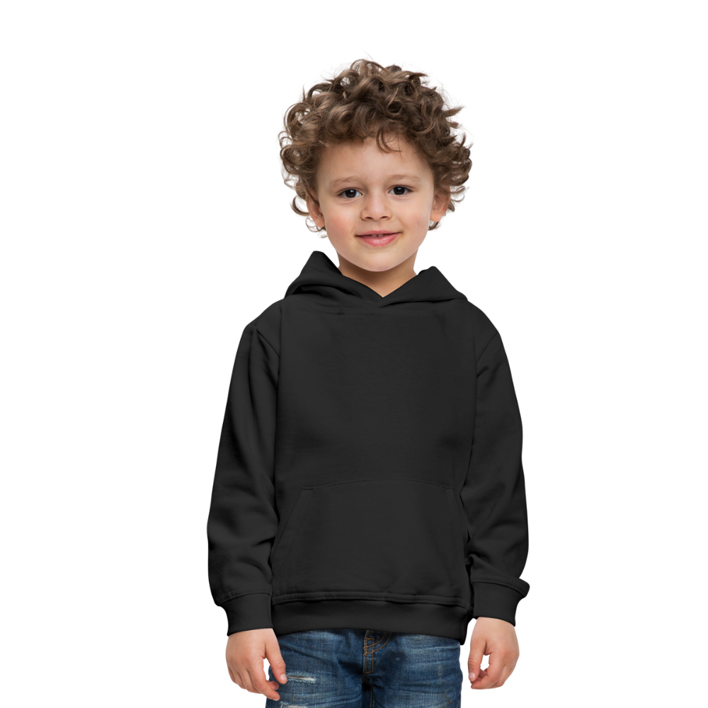 Felpa con cappuccio Premium per bambini | Personalizzabile - nero