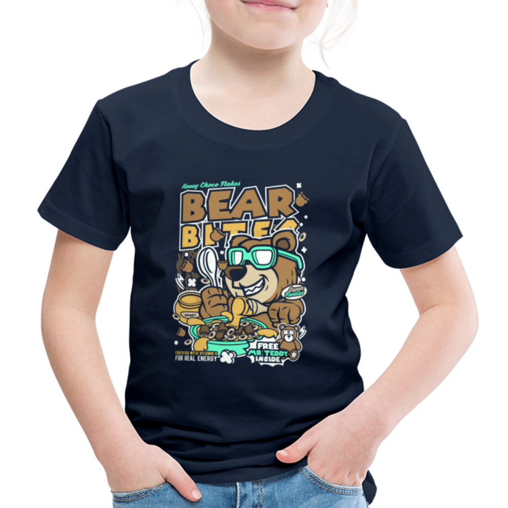 Maglietta Premium per bambini | Spreadshirt | Bear Bites - navy