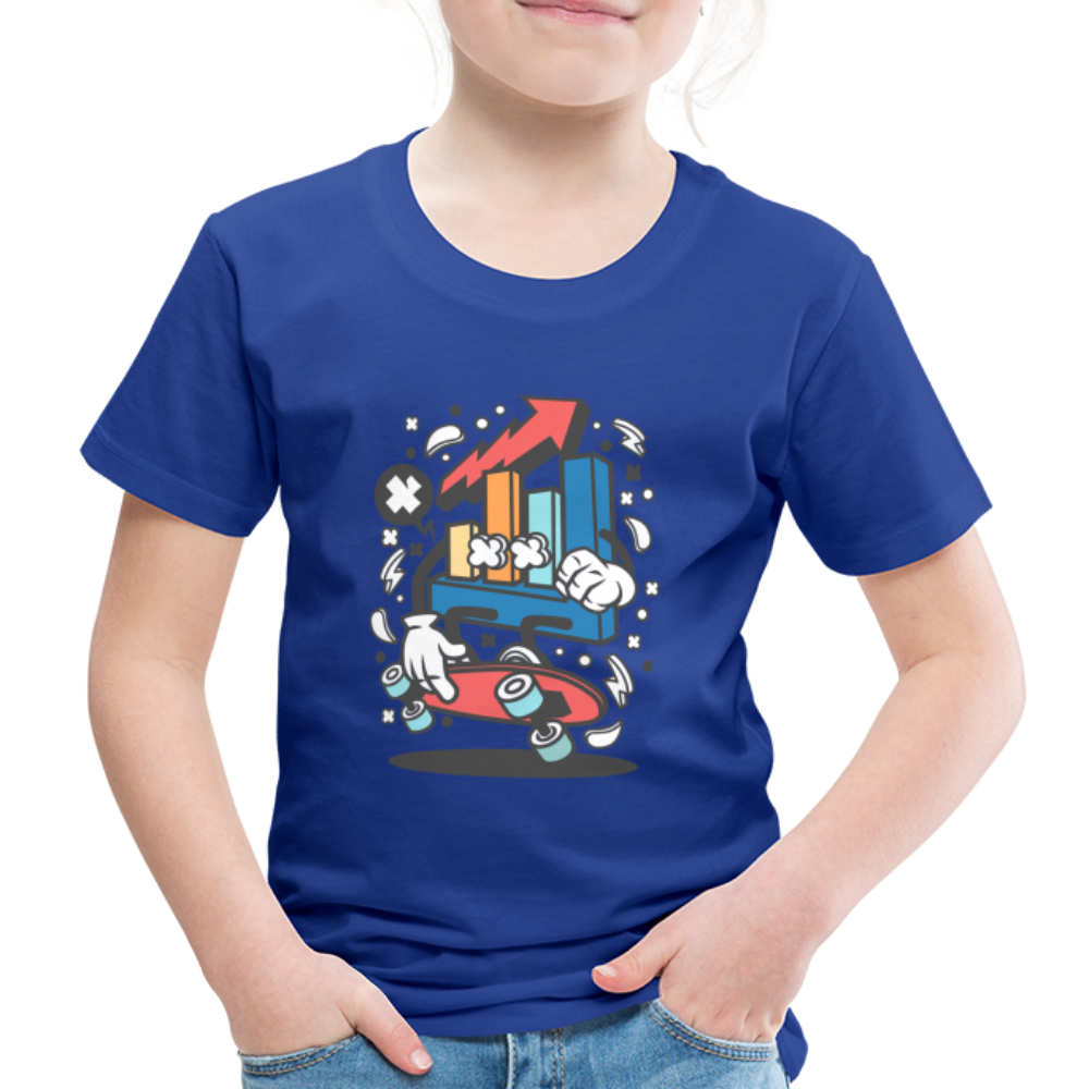 Maglietta Premium per bambini | Spreadshirt | Chart Skater - blue royal